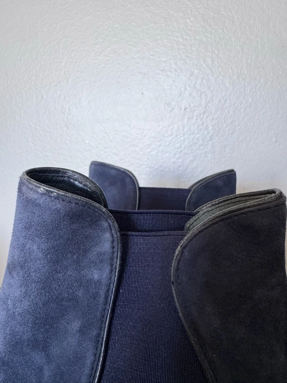 Tory Burch Dorset Blue Suede Booties Size 9
